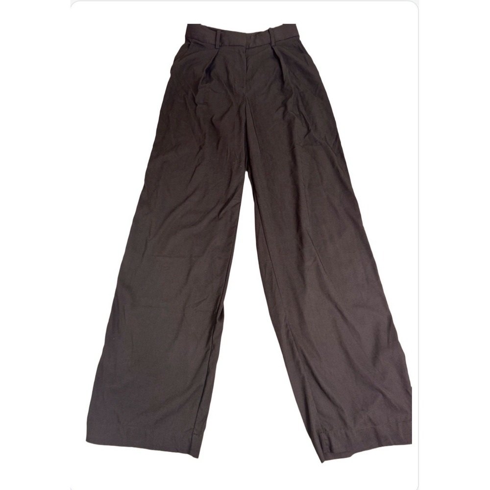 Lululemon Pleat Front High Rise Trousers In Espresso Brown Size 2 LW5GQ3S